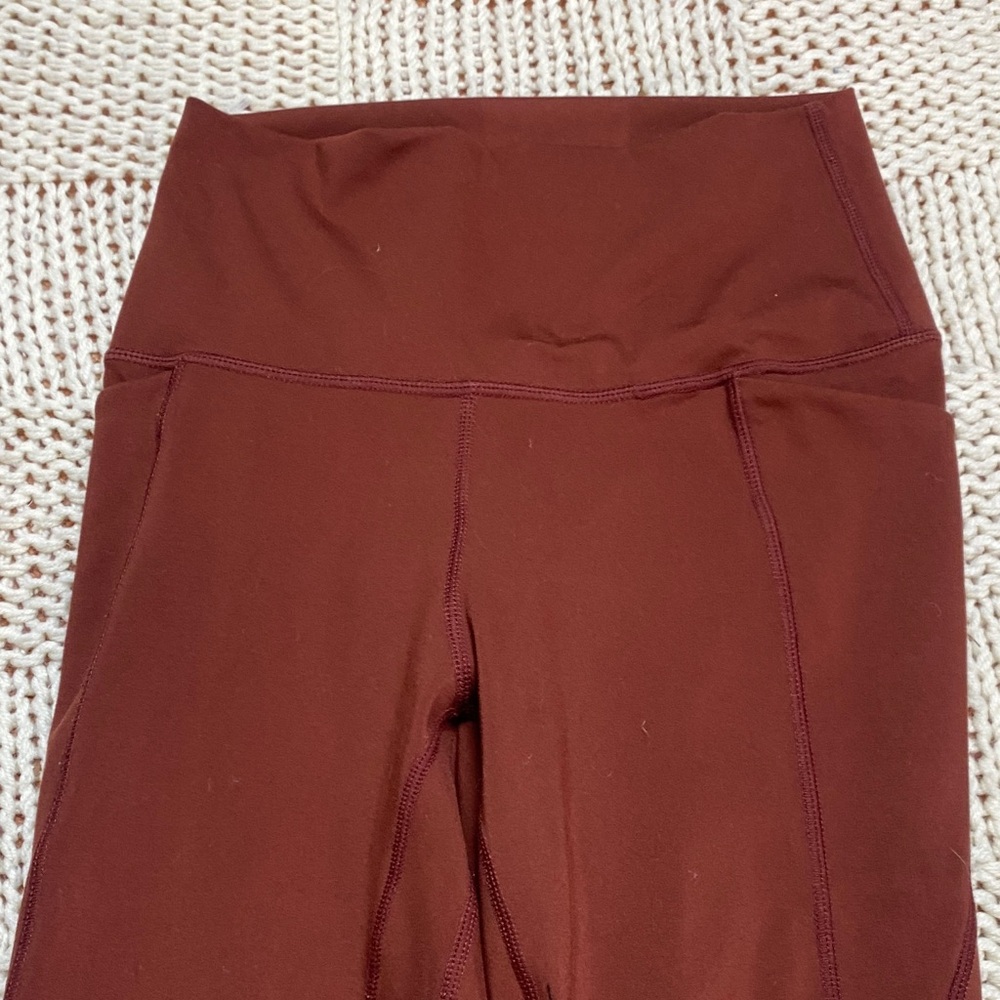 Senita Maroon Top and Leggings Workout Set Size S - Picture 7 of 11